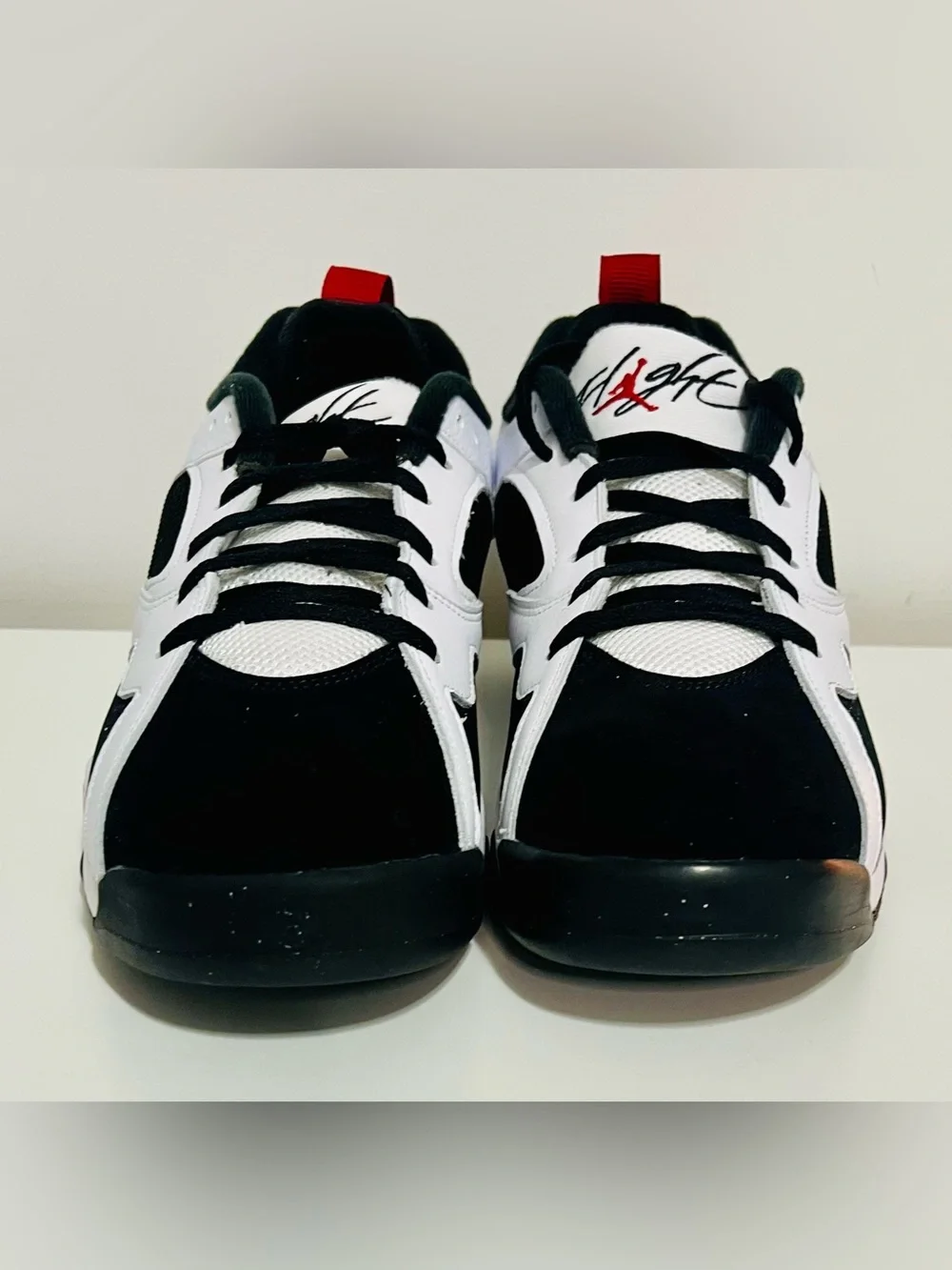 Air Jordan MVP 92 Retro Low White Black Red Sneakers